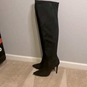 ***Never Worn*** Faux Suede Over the Knee Boots